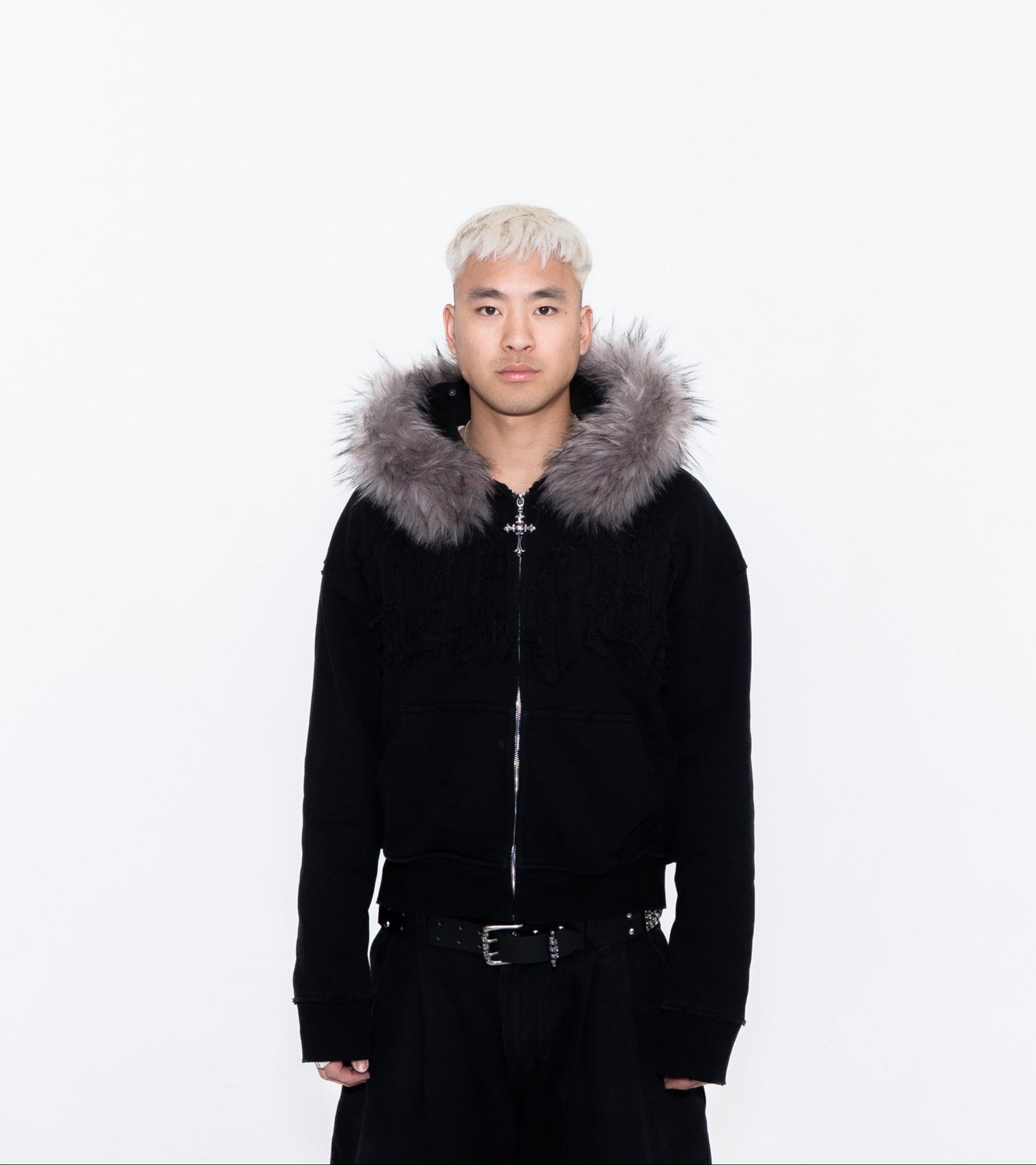 MAREVIR'S FUR ZIP HOODIE