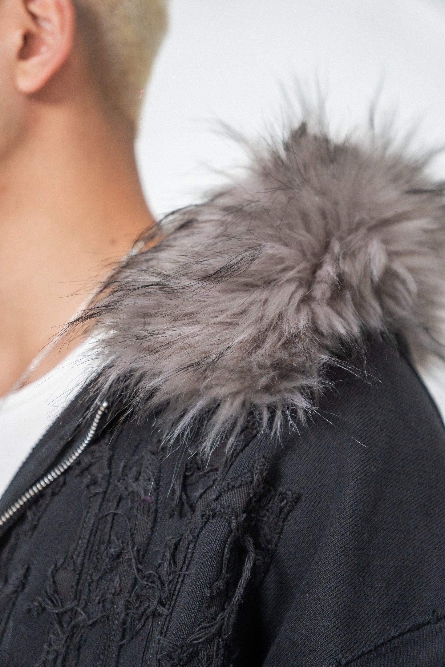 MAREVIR'S FUR ZIP HOODIE