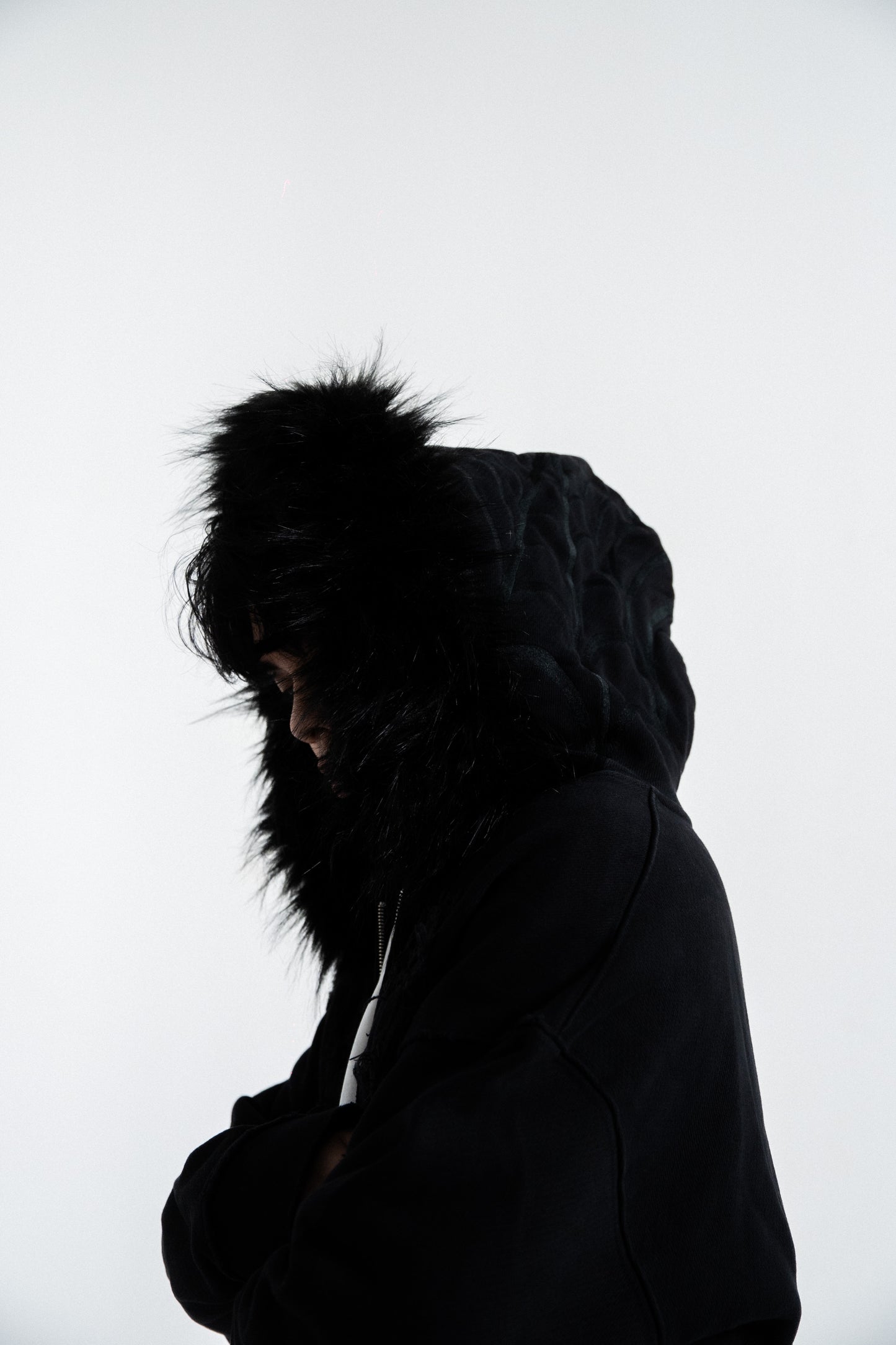 MAREVIR'S FUR ZIP HOODIE