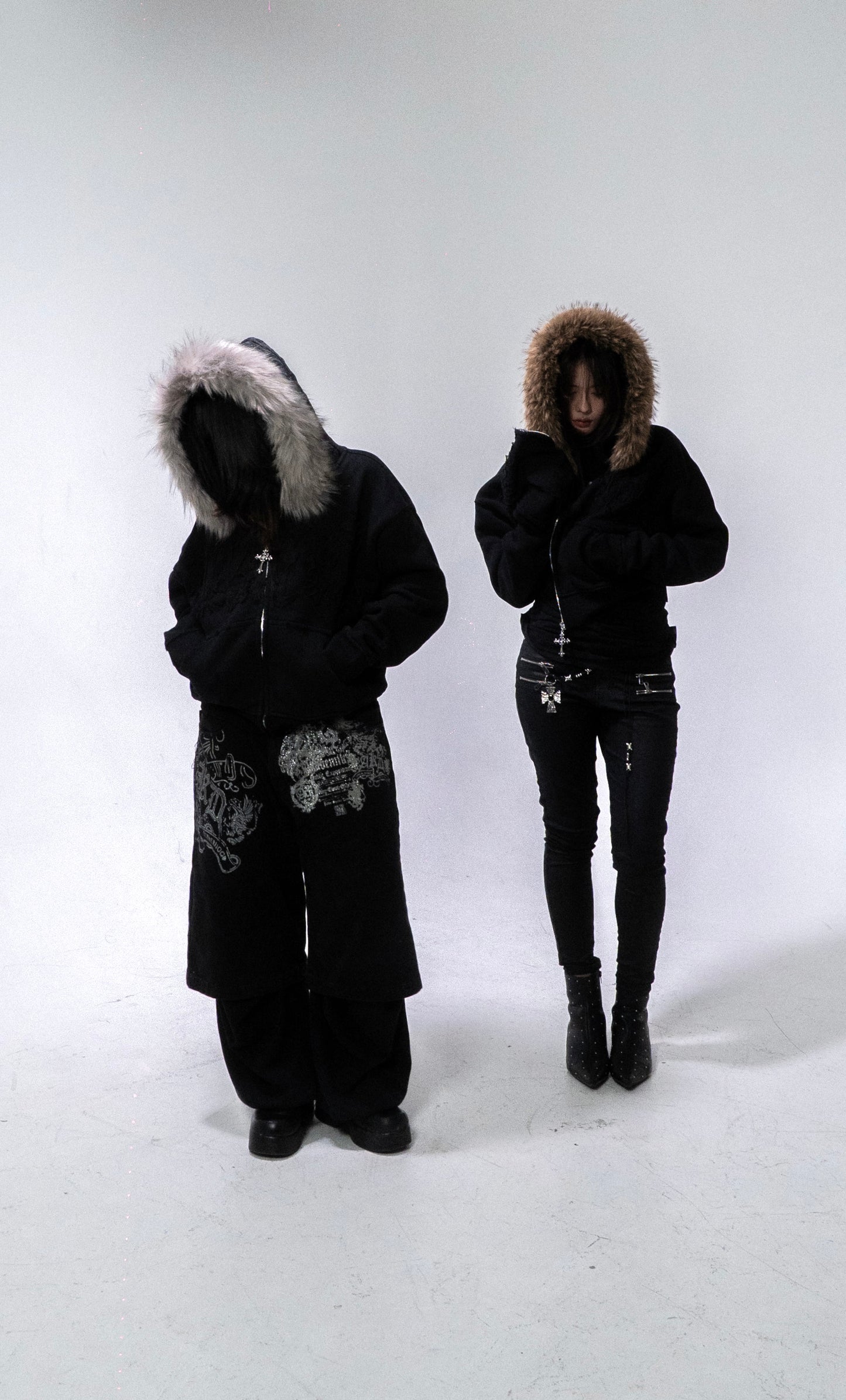 MAREVIR'S FUR ZIP HOODIE