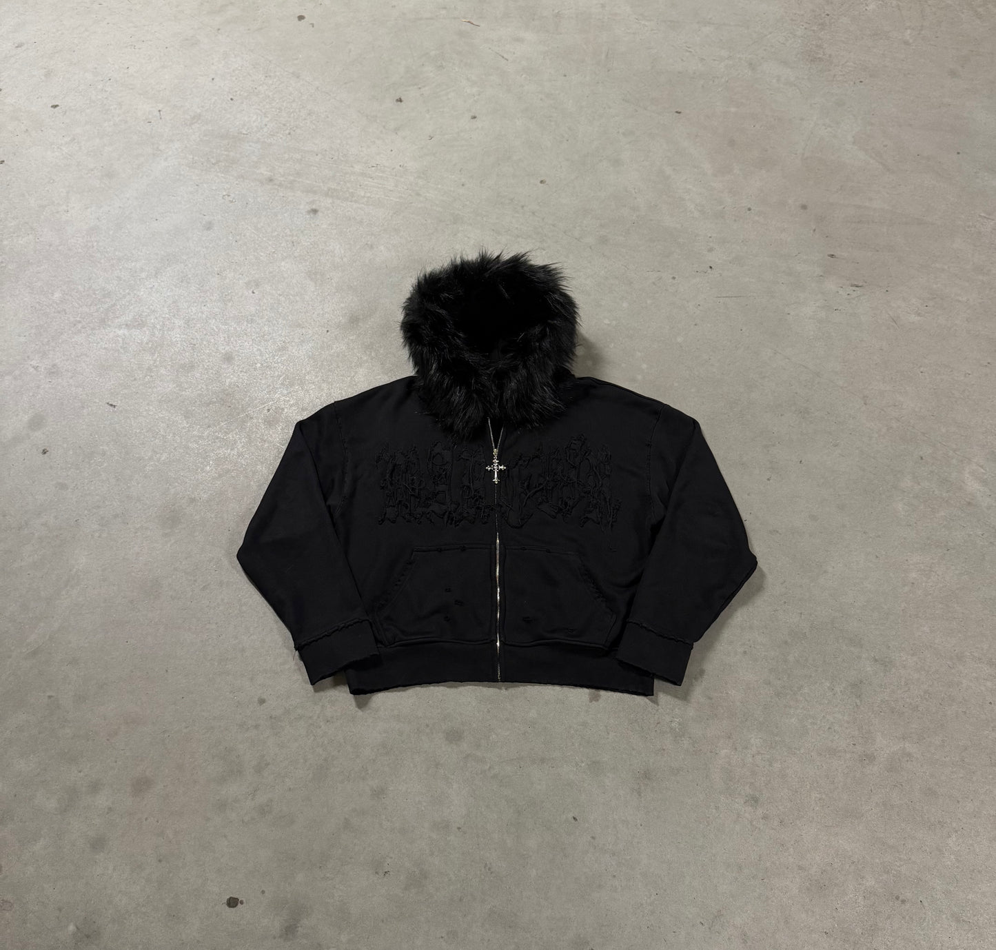 MAREVIR'S FUR ZIP HOODIE
