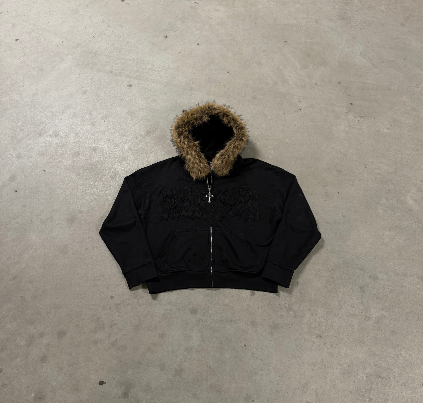 MAREVIR'S FUR ZIP HOODIE
