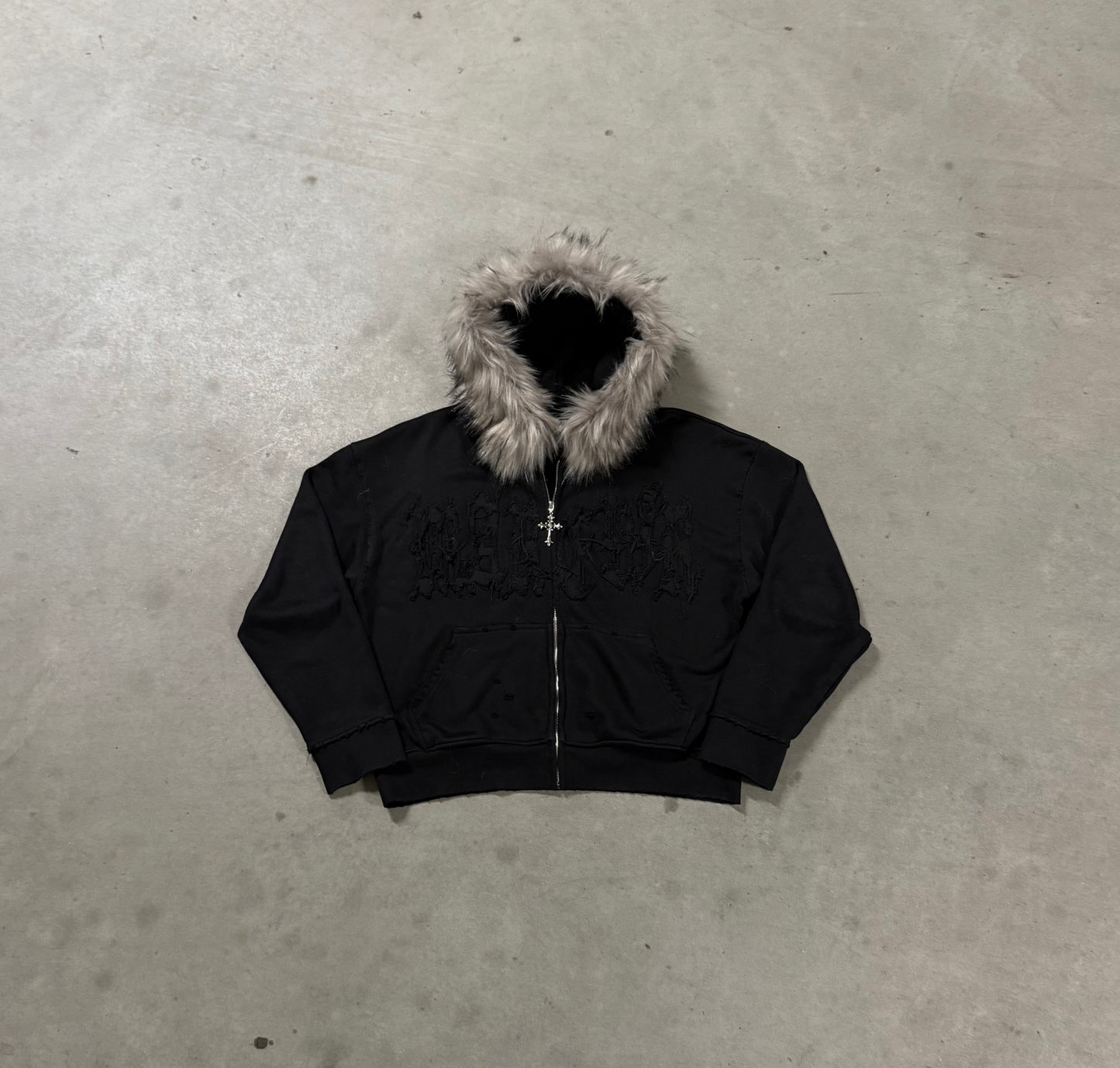 MAREVIR'S FUR ZIP HOODIE